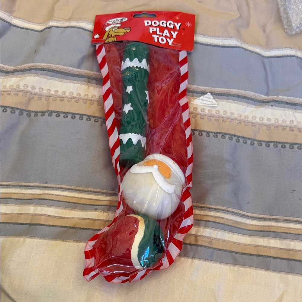 🎄 Doggy Play Toy – Christmas Stocking Set